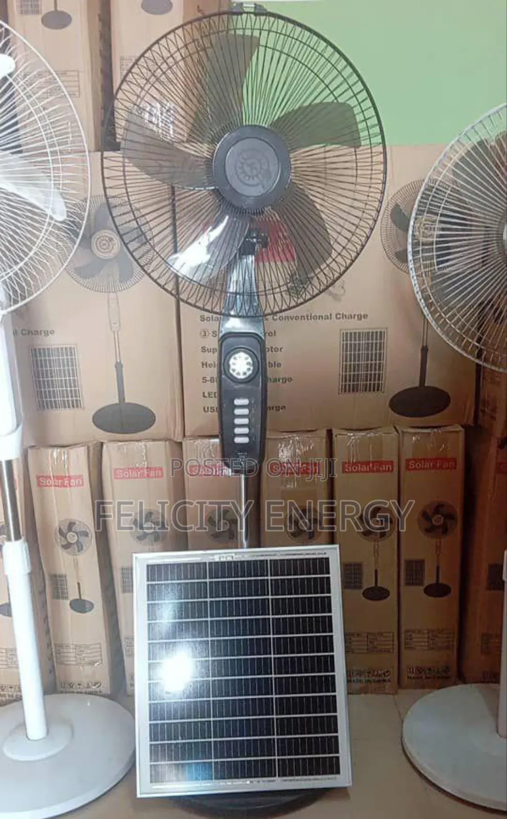 Rechargeable Fan Ac/Dc With Full Installation Kits