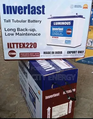 Luminous Tubular Battery 220amps//12v