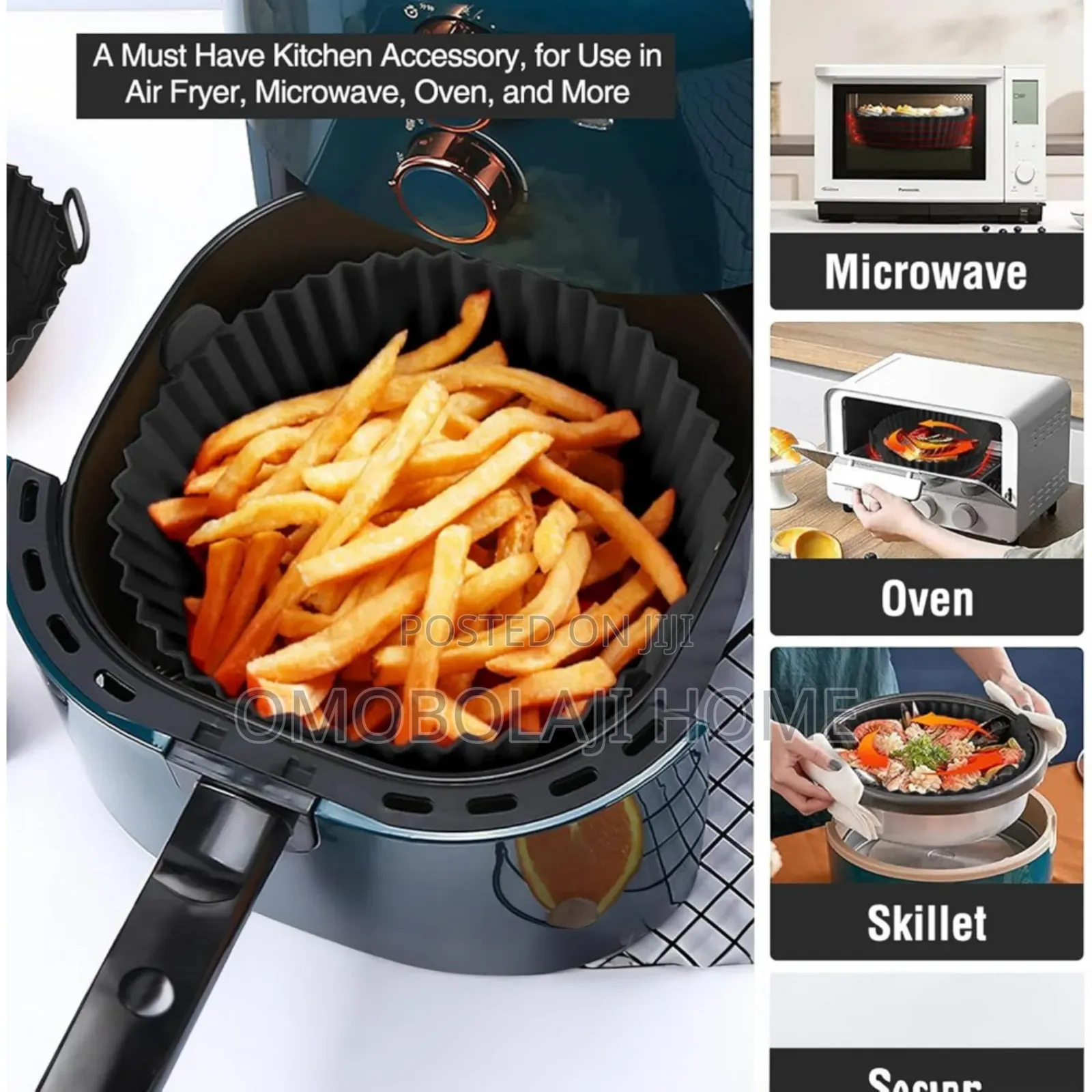 1 PCS Silicone Air Fryer Liners