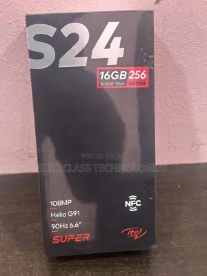 New Itel S24 256 GB Black