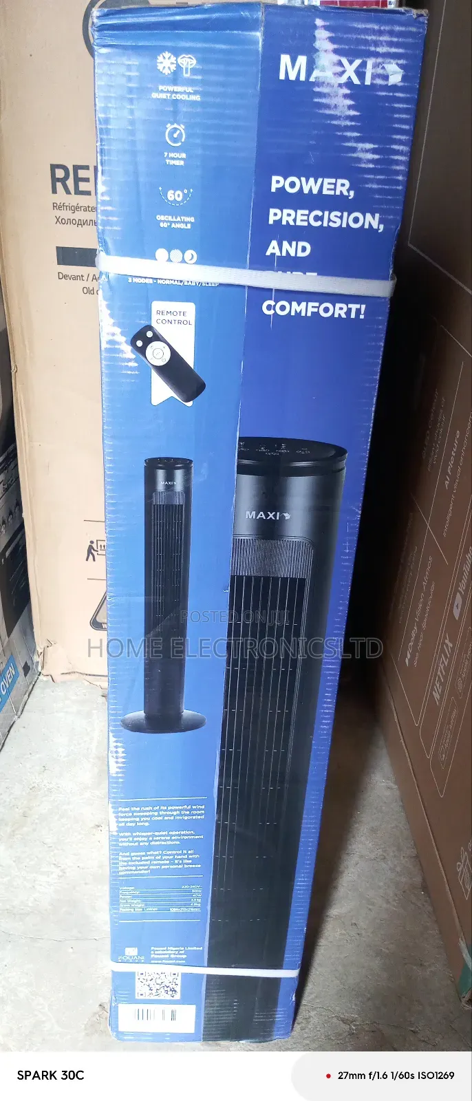 Maxi Tower Fan 40 Inches With Remote Control