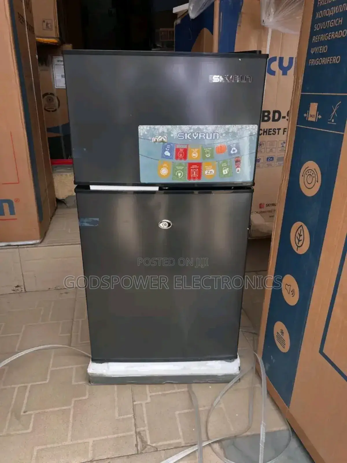 Skyrun Double Door Fridge, Fast Freezer