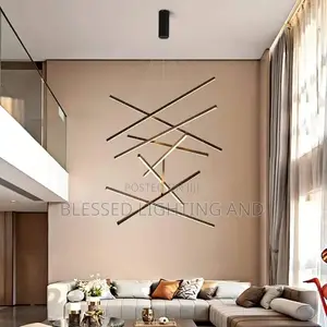 Led Nordic Linear Drop Light for Living Room, Staircase, Hotel Lobby