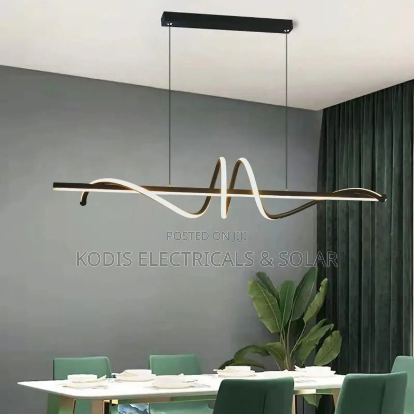 Minimalist Led Dining Lighting With 3 Lighting Colour Display
