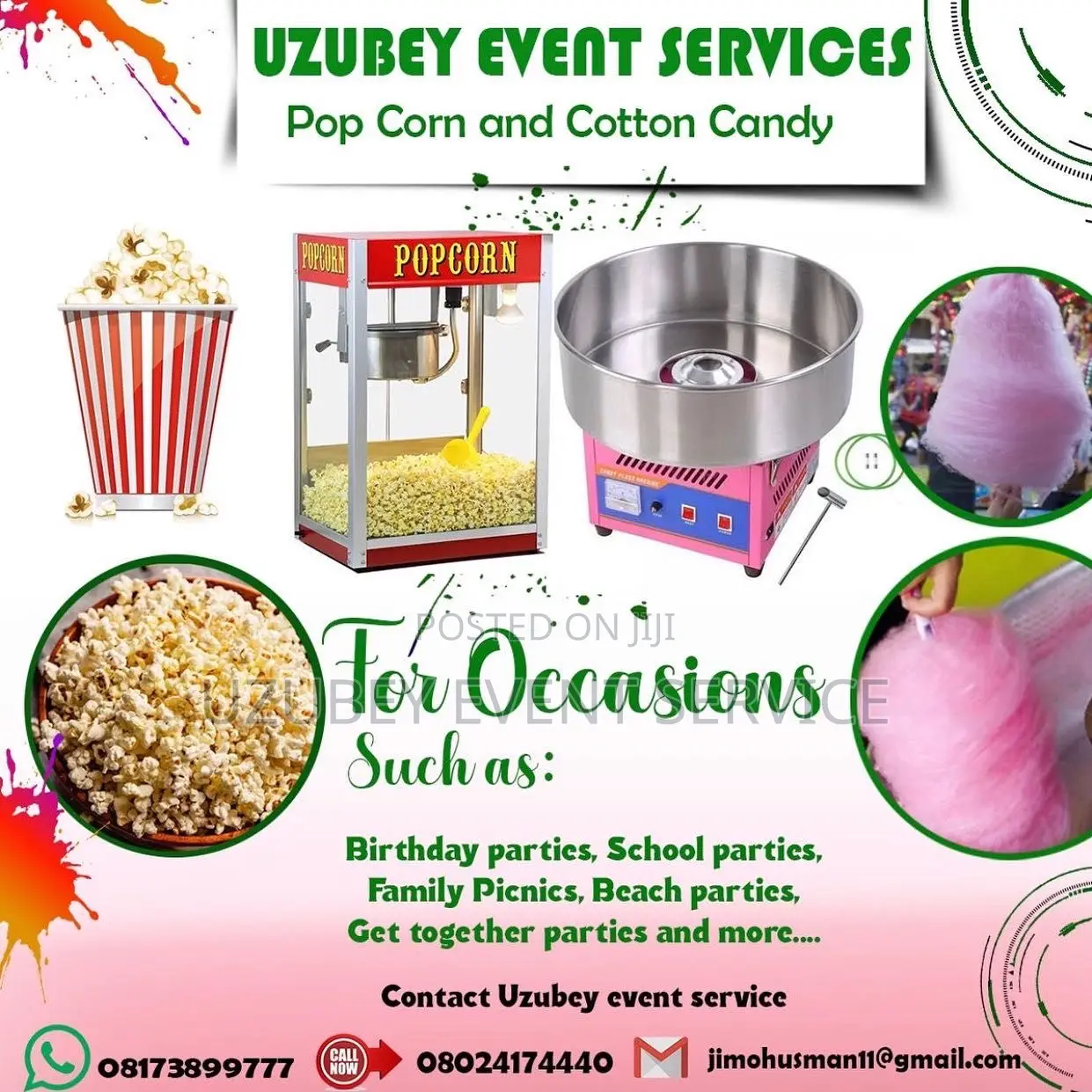 Popcorn and Cotton Candy