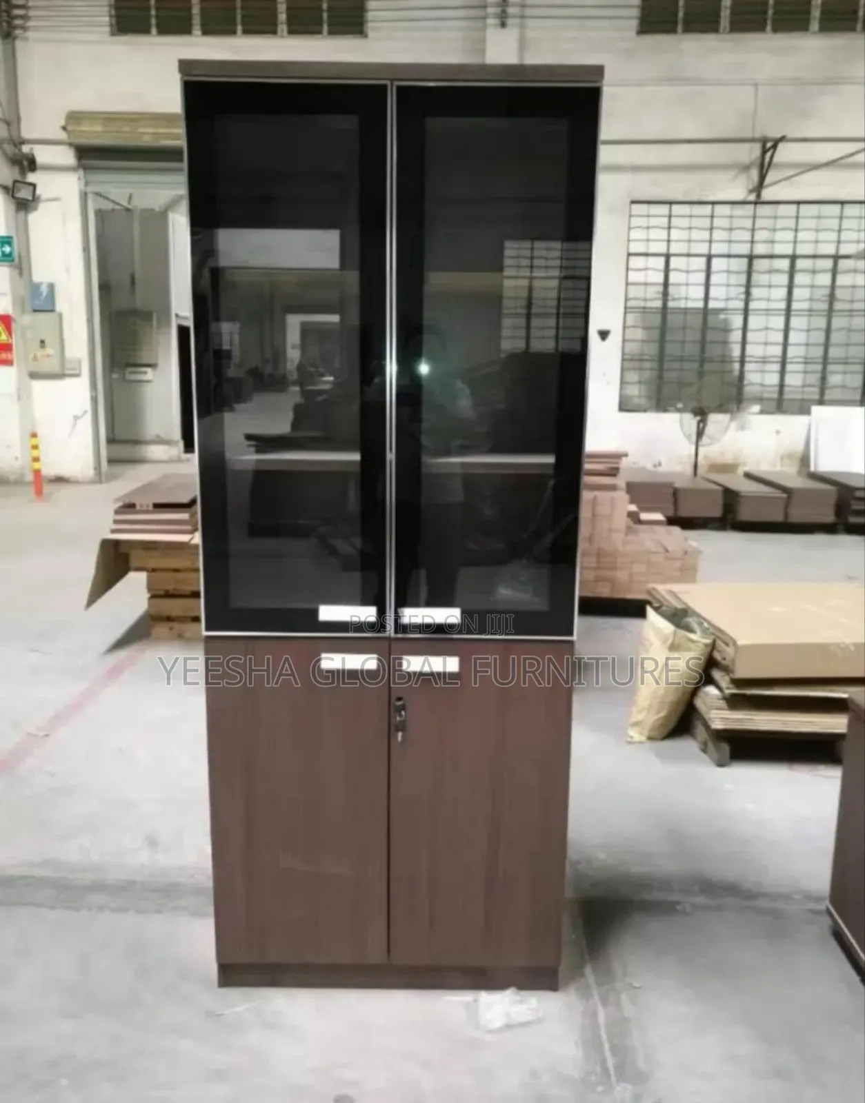 2 Door Brown Bookshelf