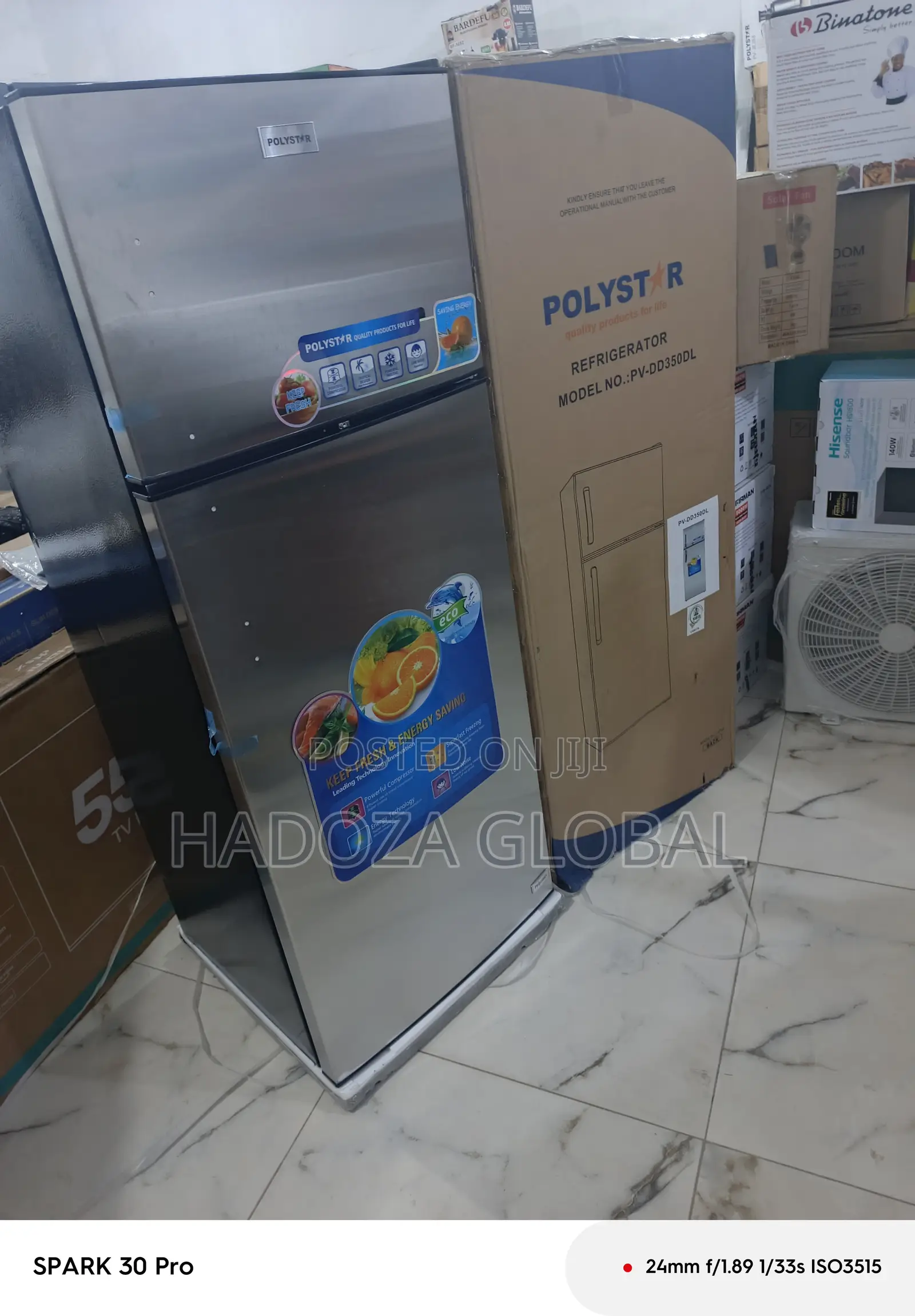 Double Door Fridge By Polystar – Inverter Cooling System