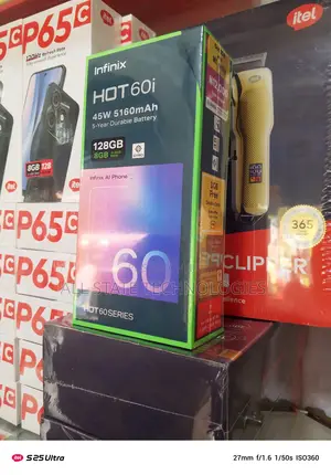 New Infinix Hot 60i 128 GB Black