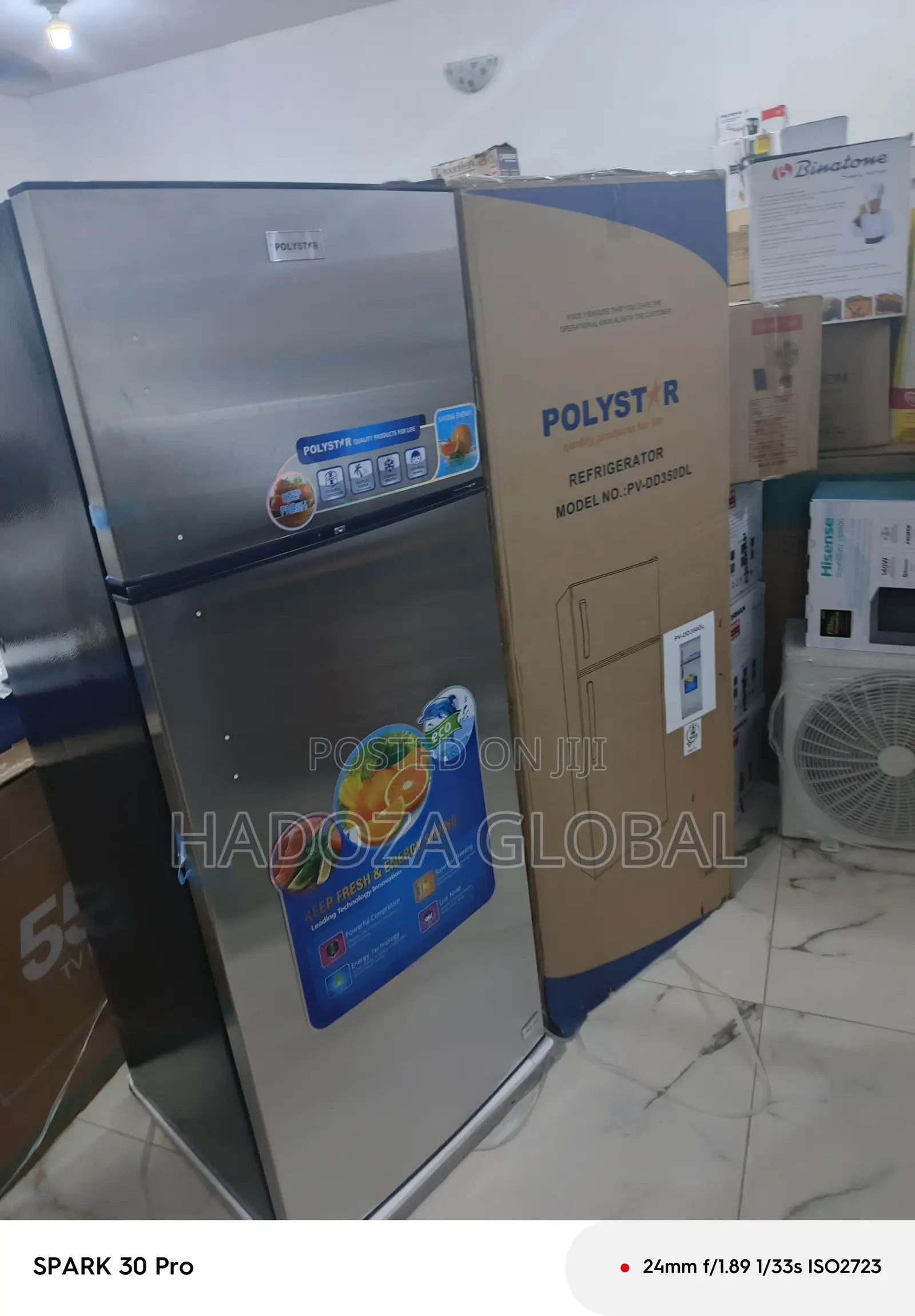 Latest Polystar Double Door Fridge With Fast Cooling