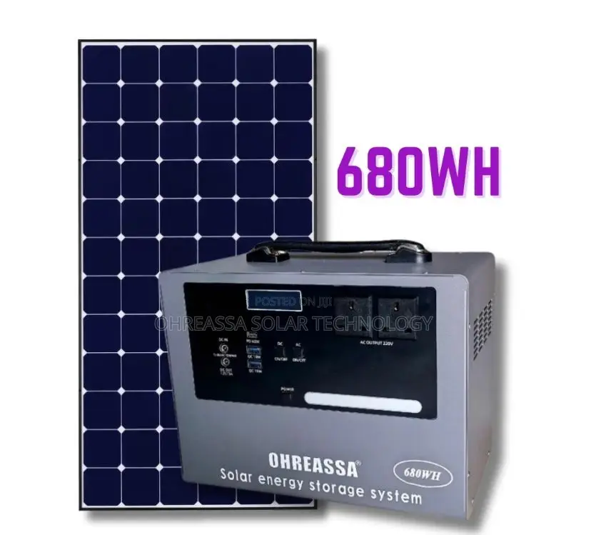680wh Ohreassa Solar Generator With Panel