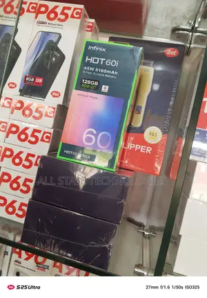 New Infinix Hot 60i 128 GB Black