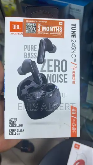 JBL New Tune 245nc Bluetooth Earbuds (With 3months Warranty)