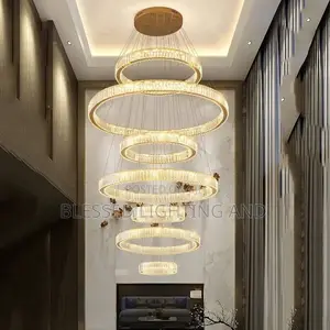 Size 800mm by 8rings Large Modern High Ceiling Living Room, Staircase