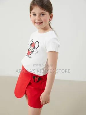 LCW Baby Minnie Mouse Printed Girls' T-Shirt and Skirt