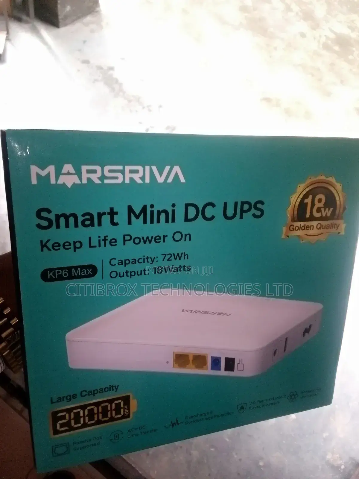 Marsriva Smart Mini Dc Mini Ups 20,000mah