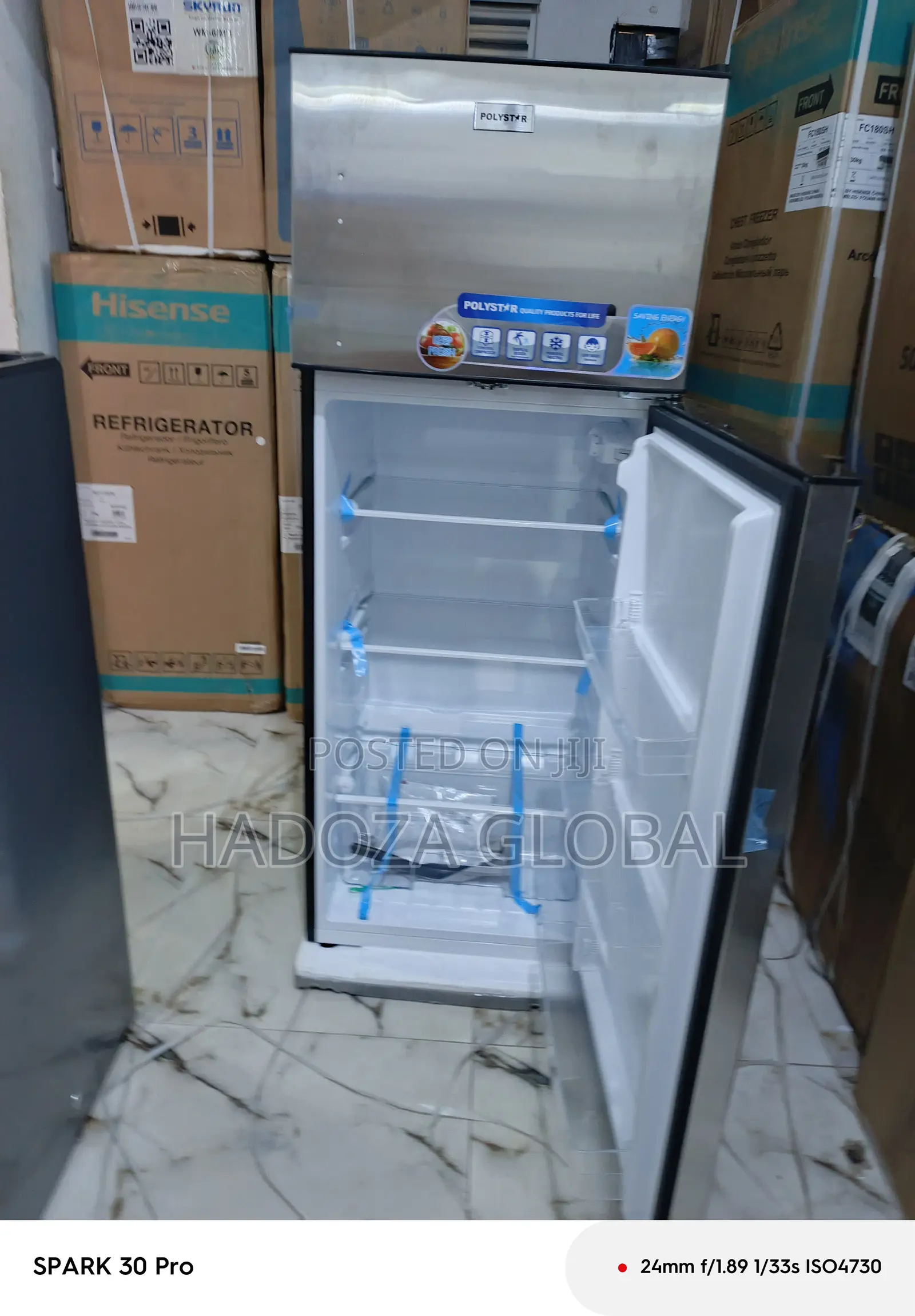 Reliable Polystar Double Door Fridge – Inverter Engine