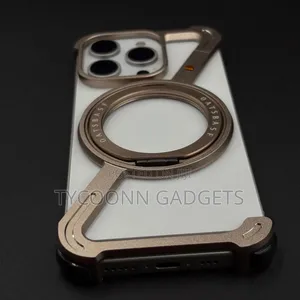 Z Metal Case for iPhone 17 Pro Max, Frameless With Magnetic Kickstand