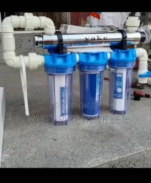 Three Water Filter Housing With Uv Light