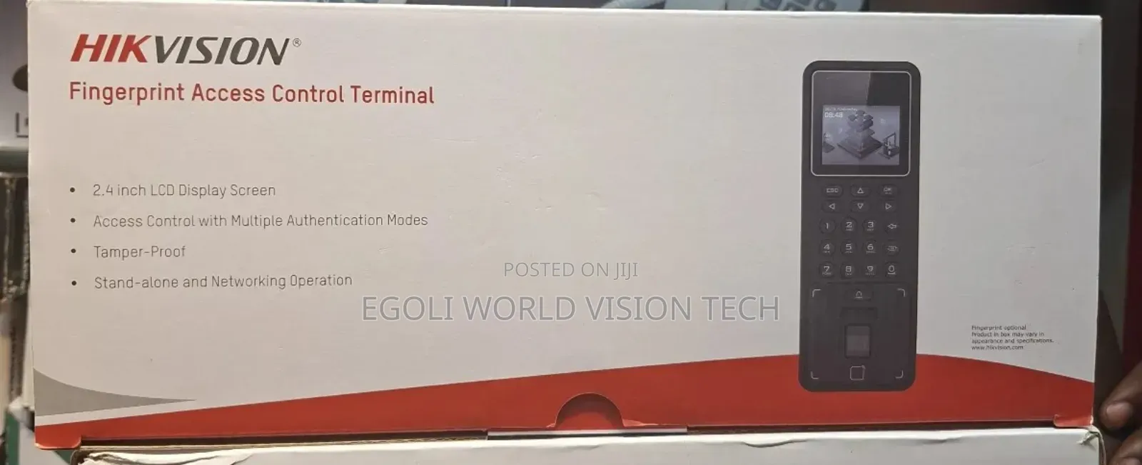 Hikvision Fingerprint Access Control Terminal Model Ds-k1t808mfwx-b
