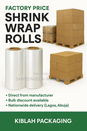 Export Quality Shrink Wrap for Packaging – Lagos Supplier