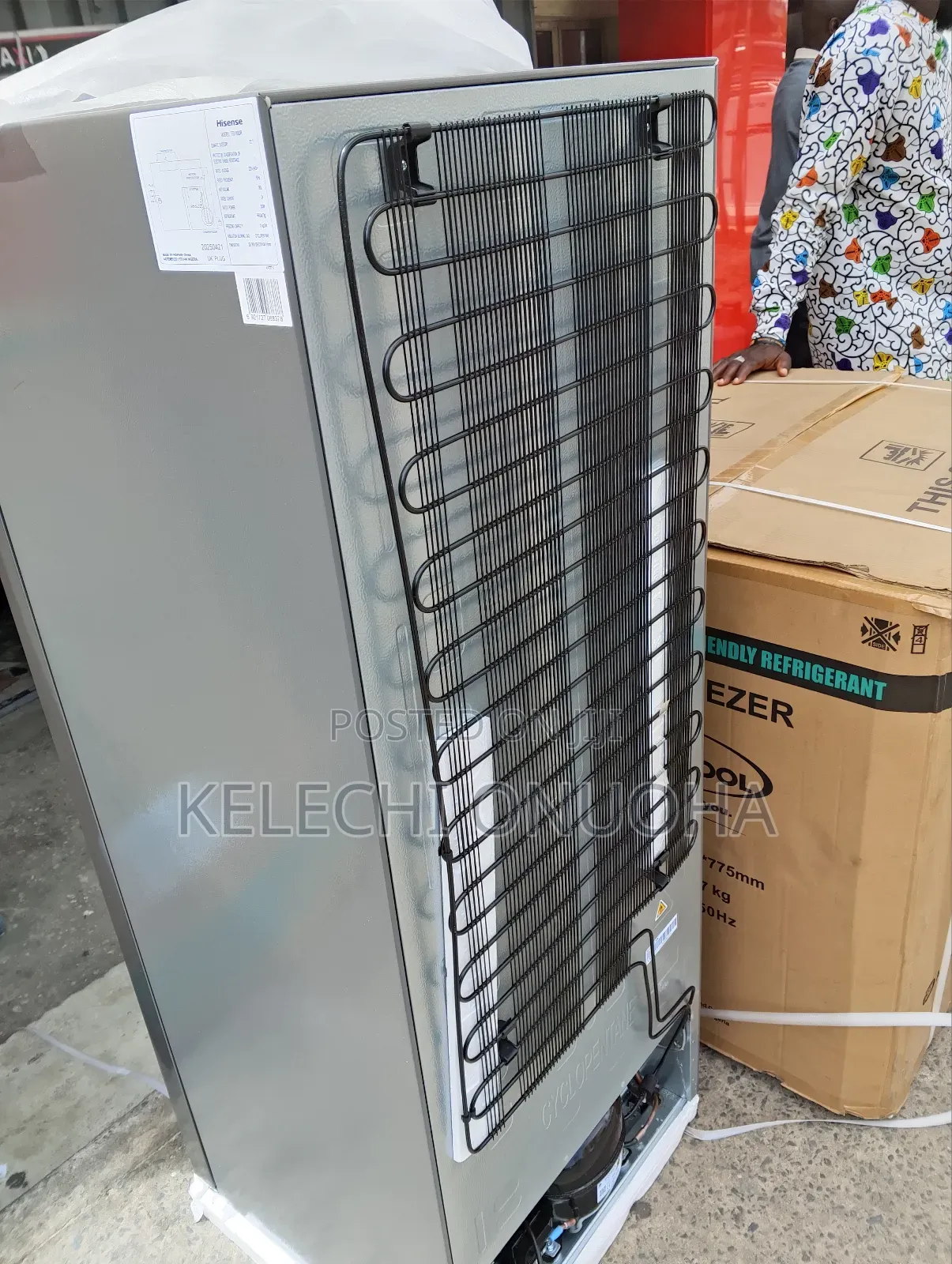 Hisense Upright Freezer With 6 Steps