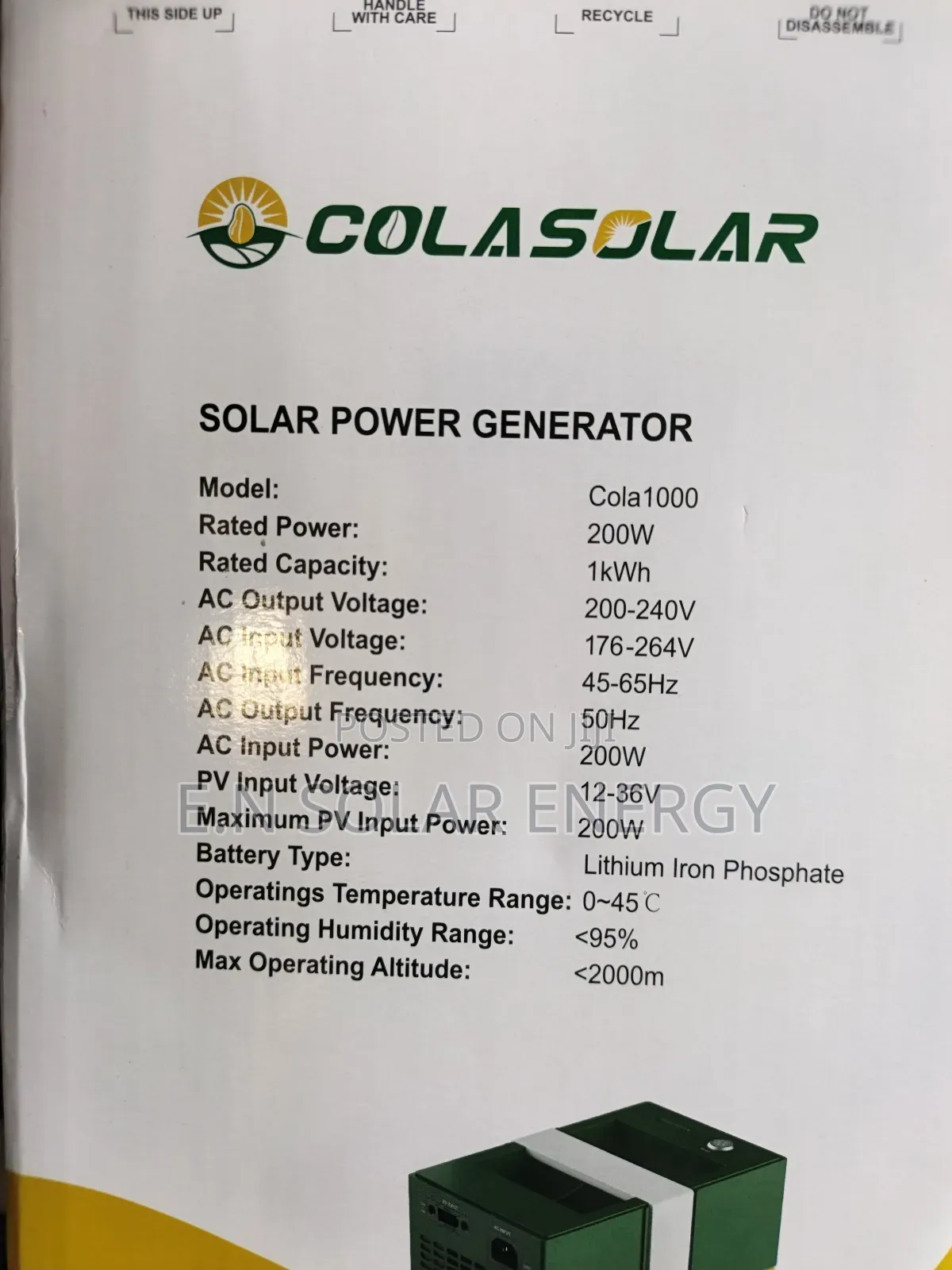 1000kwh Solar Generator Available Now