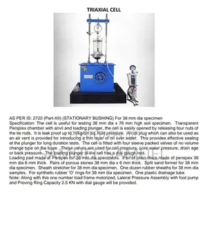 Triaxial Shear Test Machine (50kn)
