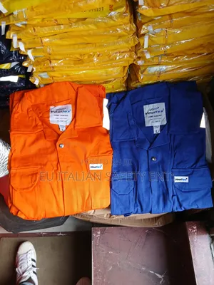 Voultex Orange And Sky Blue Coverall