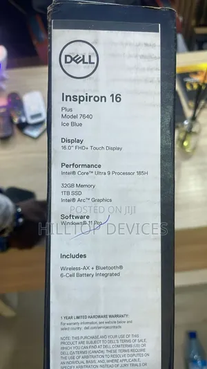 New Laptop Dell Inspiron 7566 32GB Intel Core Ultra 9 SSD 1T
