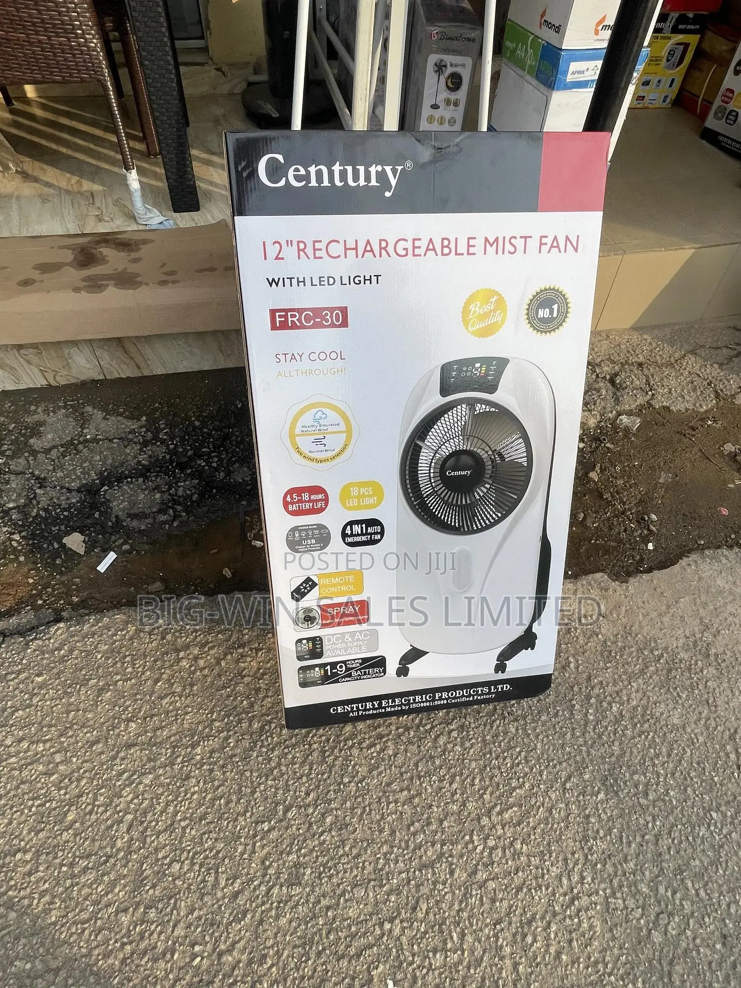 Mist Rechargeable Fan