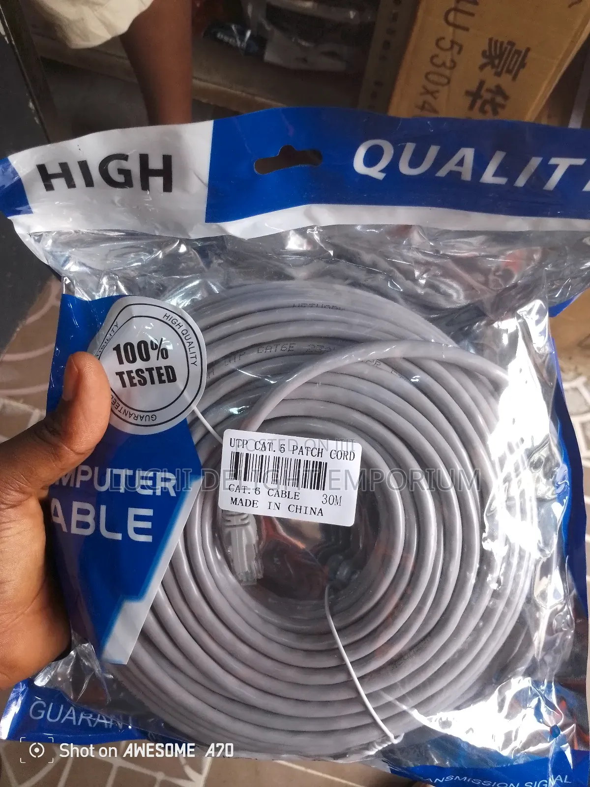 Cat6 Ethernet Lan Network Cable- 30 Meter