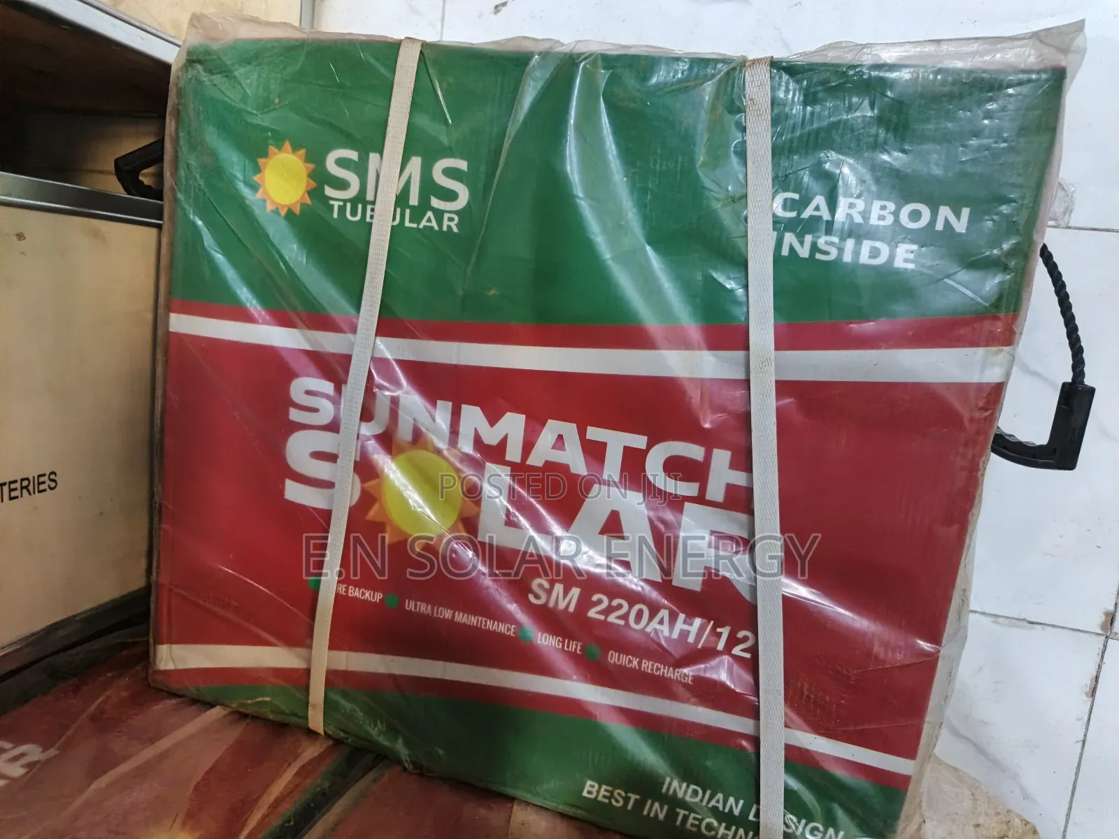 SMS 220ah Indian Tall Tubular Battery Available Now