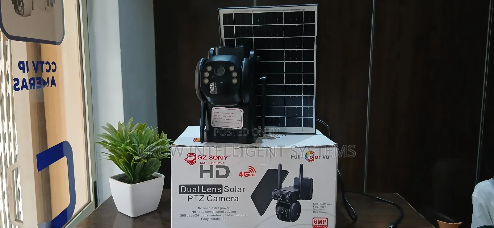 Duel Lens Solar PTZ Camera 6mp