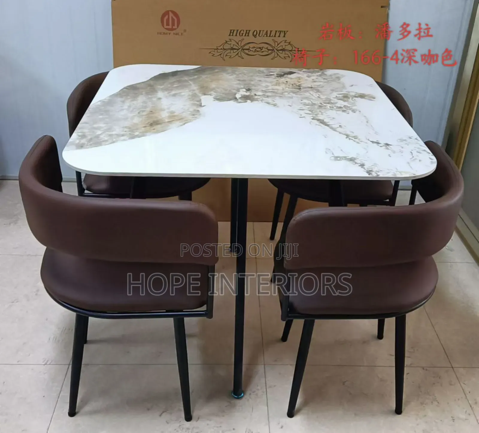 Ceramic Top Dinning by 4 Seaters