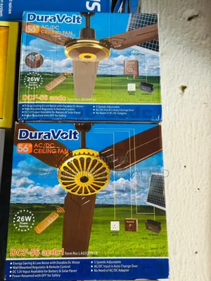 Brand New Duravolt 56" Solar Ceiling Fan With Warranty