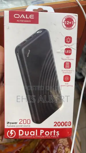 Oale Ipower 200 Portable Power Bank 20000 Mah