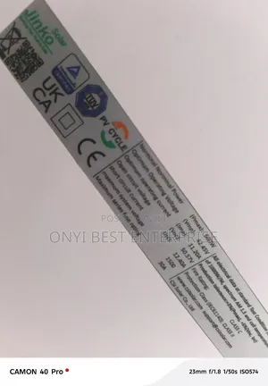 Jinko Solar Panel Mono 600watts Used