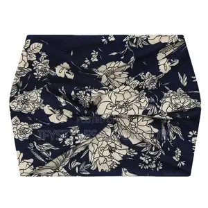 American Style 18cm Wide Headband With Bohemian ,Elastic Cotton Sports