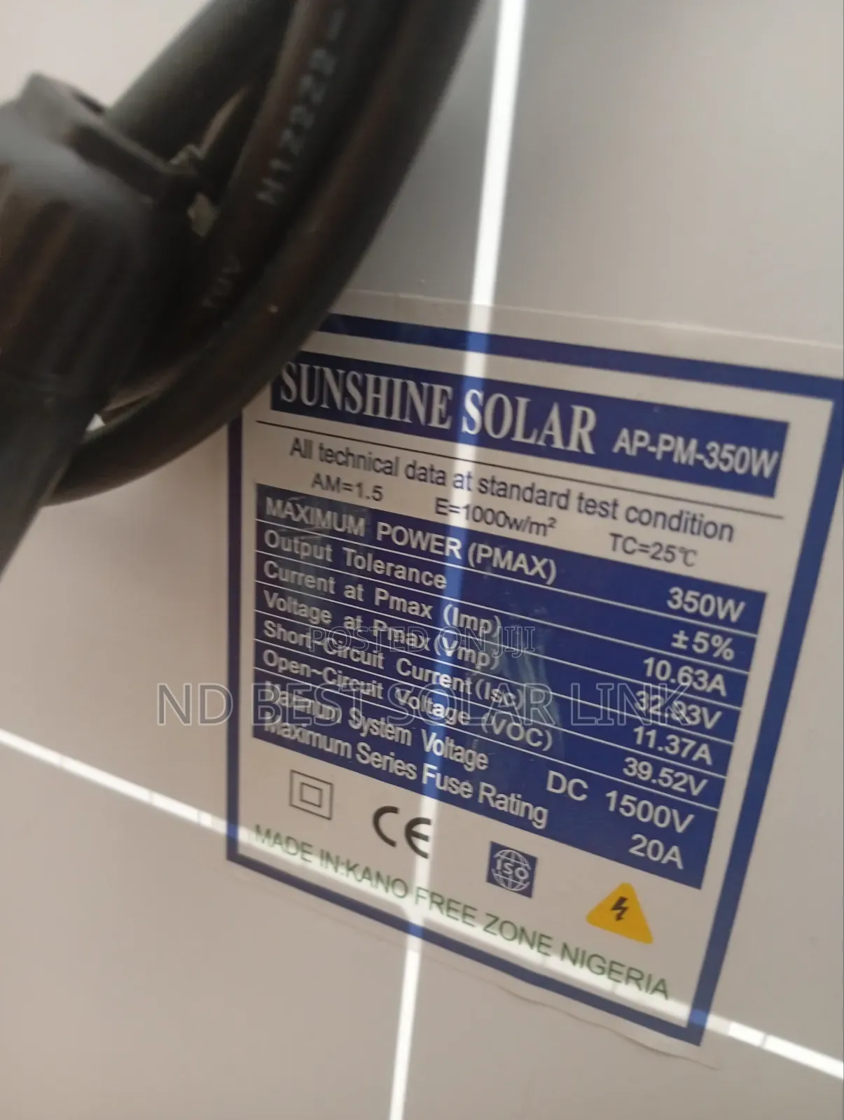350w Sunshine Mono Solar Panel