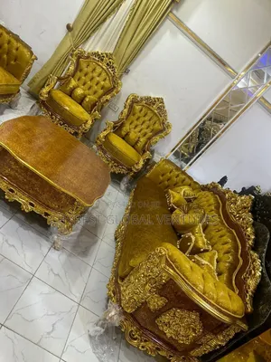 Imported Egyptian Sofa With Sides Stool
