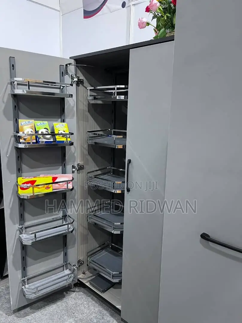 Stainless and Glass Pantry