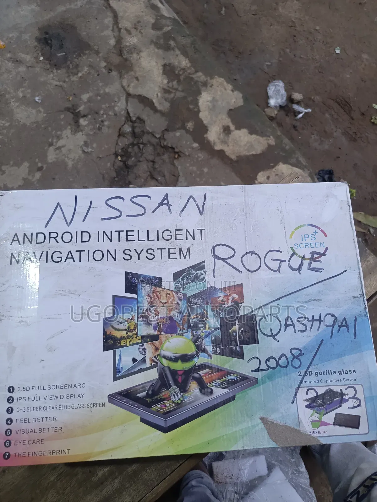 Nissan Rogue Android Screen (2008/2012) Wit GPS Navigation System (Map