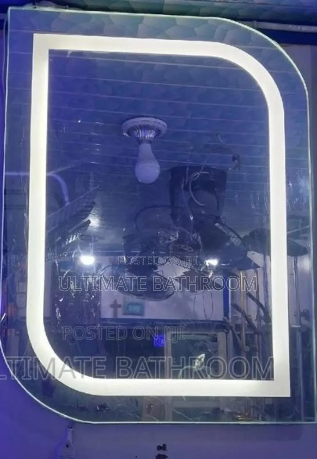 80x60cm Curve Led Bathroom Mirror