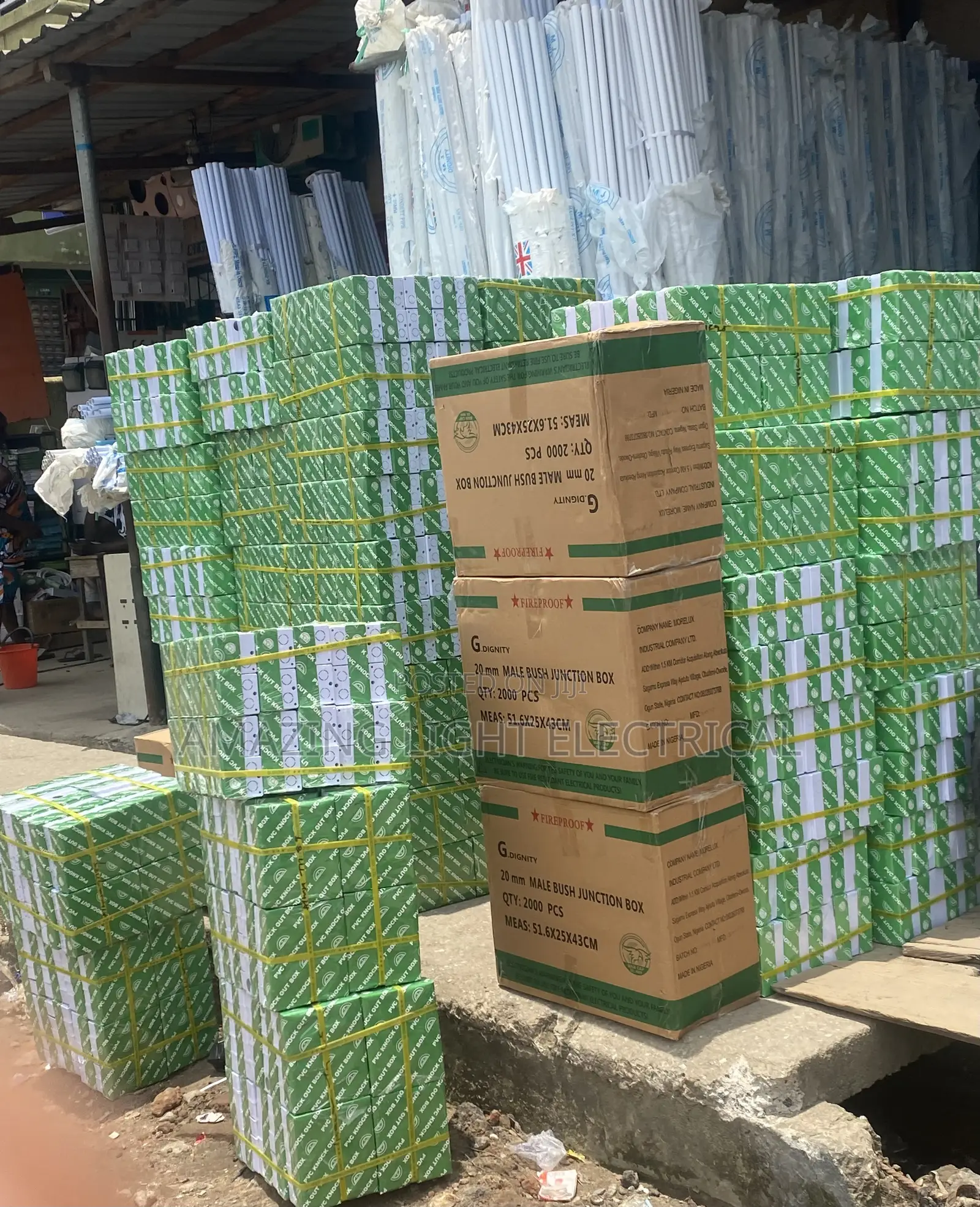 Pipe Material And 3*3 Boxes