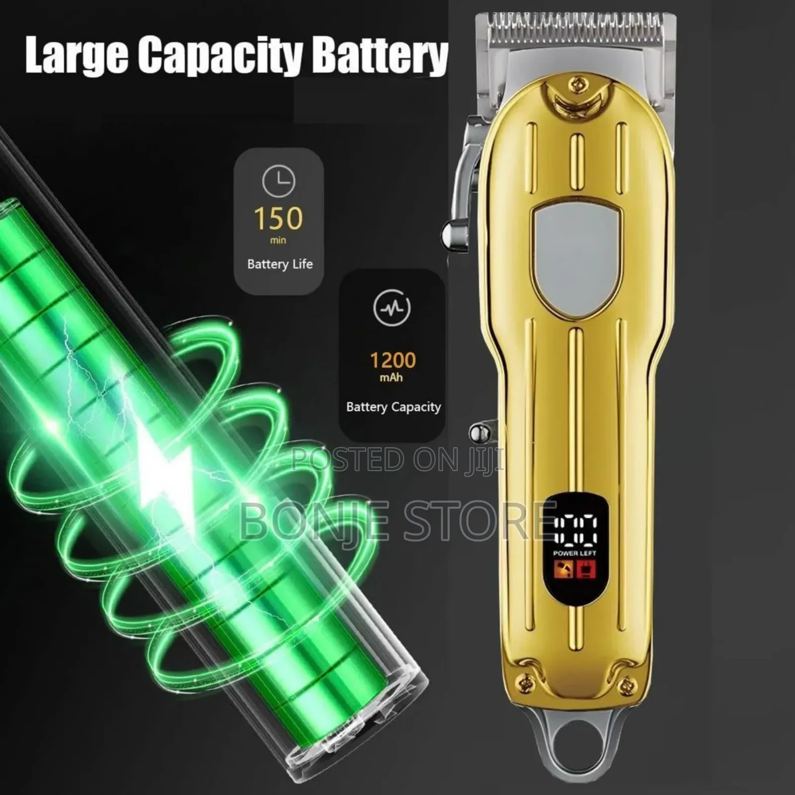 Rechargeable Clipper With LCD Display Powerful Precision Tool