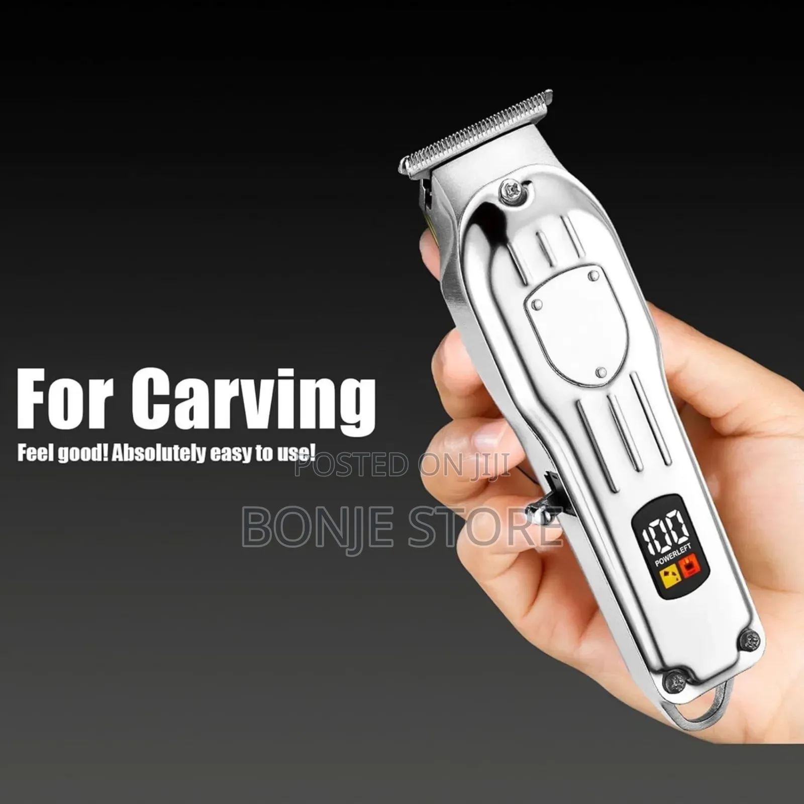 Rechargeable Clipper With LCD Display Powerful Precision Tool
