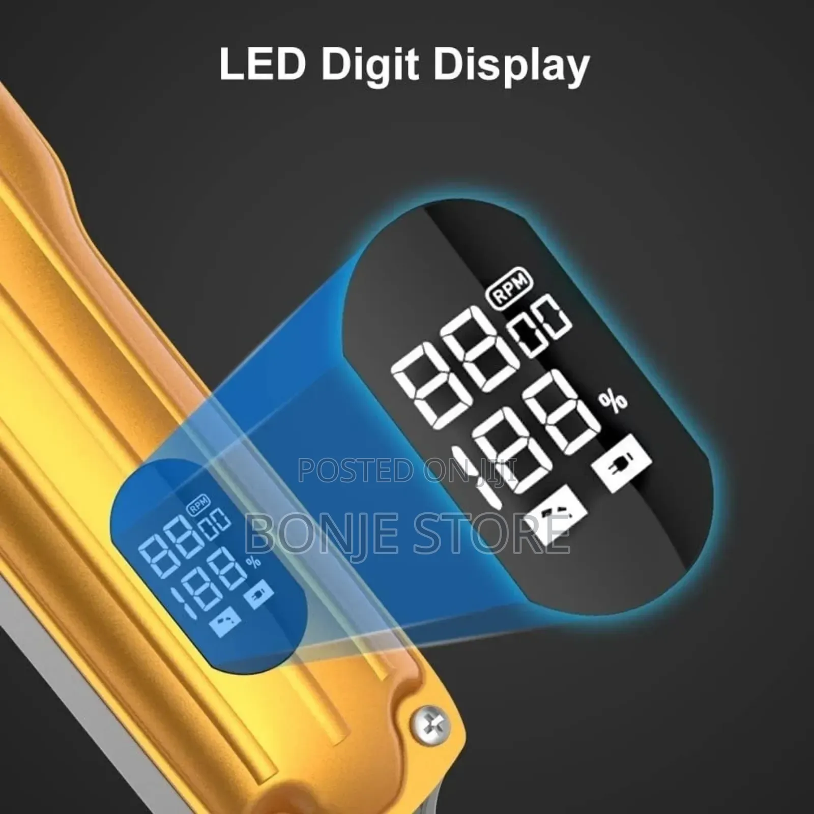 Rechargeable Clipper With LCD Display Powerful Precision Tool