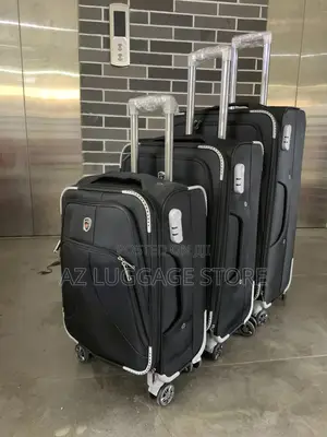 Set of 3 Fabric Luggage Box