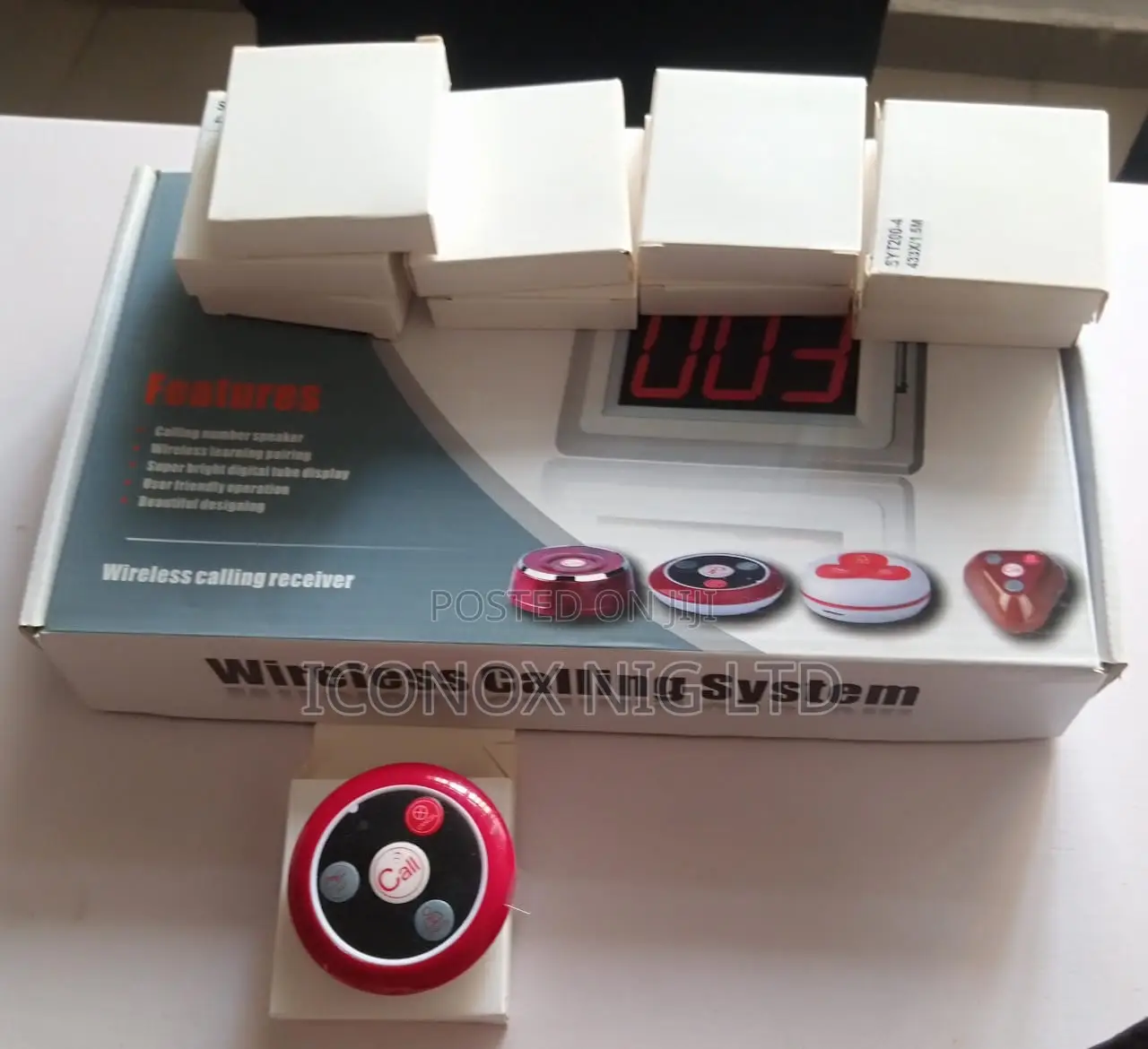 Hospital/Restaurant Wireless Calling System +5 Call Buttons
