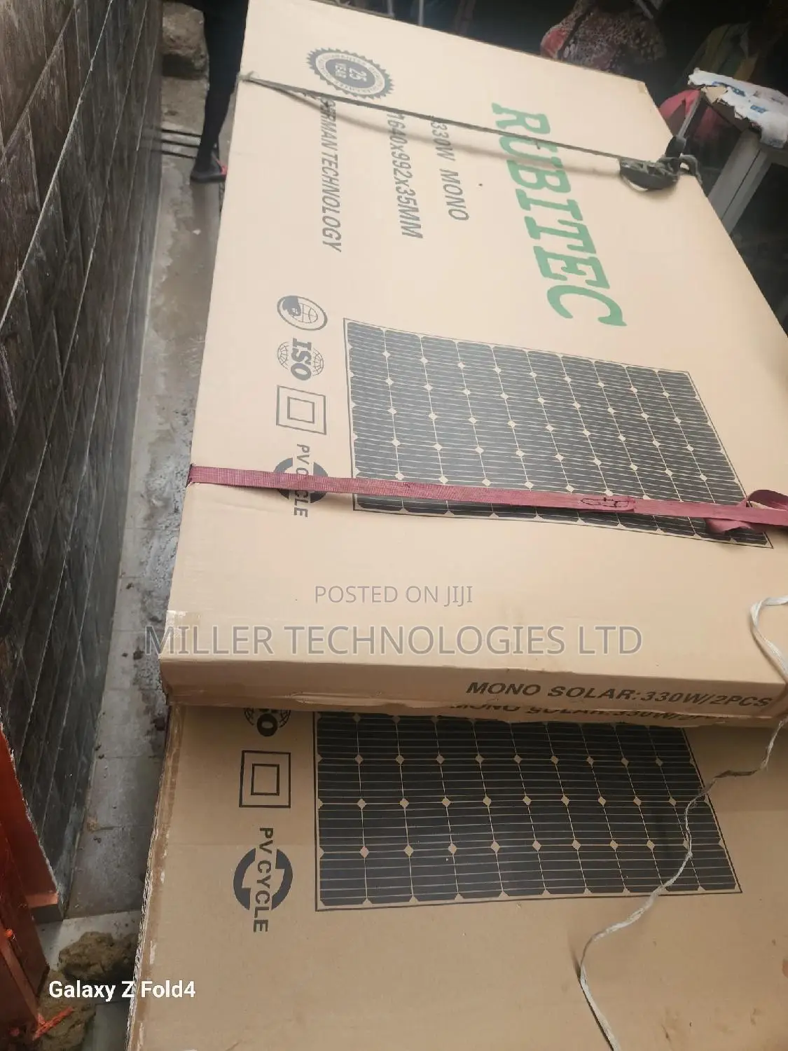Rubitec 330w Mono Solar Panel Supplied